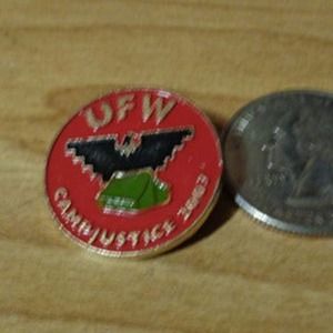 2007 UFW Camp Justice Lapel Pin